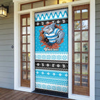 Claus Shark Strikes Personalized Door Cover Christmas Rugby League Spirit - Aussie Hoodie