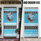 Claus Shark Strikes Personalized Door Cover Christmas Rugby League Spirit - Aussie Hoodie