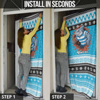 Claus Shark Strikes Personalized Door Cover Christmas Rugby League Spirit - Aussie Hoodie