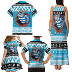 Claus Shark Strikes Personalized Family Matching Tank Maxi Dress and Hawaiian Shirt Christmas Rugby League Spirit - Aussie Hoodie