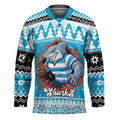 Claus Shark Strikes Personalized Hockey Jersey Christmas Rugby League Spirit - Aussie Hoodie