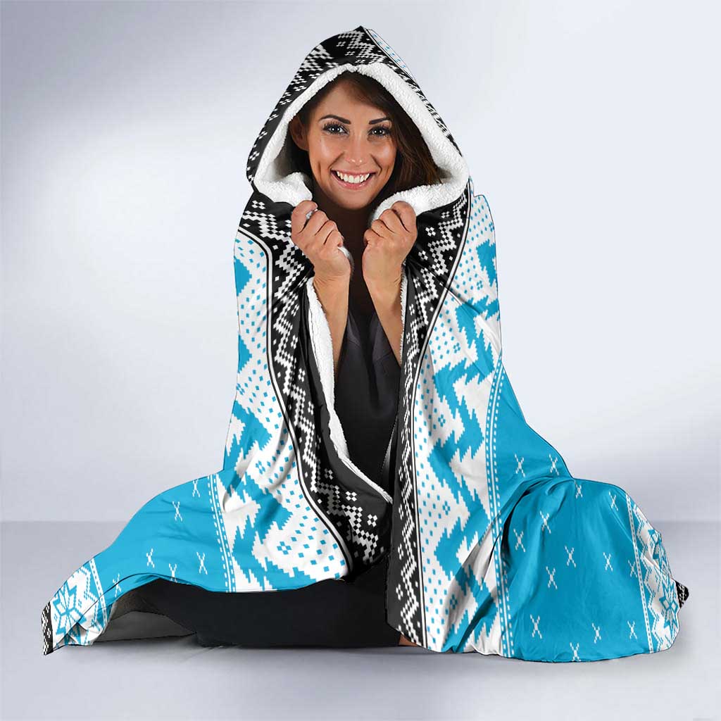 Claus Shark Strikes Personalized Hooded Blanket Christmas Rugby League Spirit - Aussie Hoodie