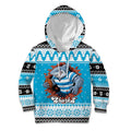 Claus Shark Strikes Personalized Kid Hoodie Christmas Rugby League Spirit - Aussie Hoodie