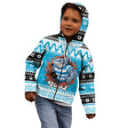 Claus Shark Strikes Personalized Kid Hoodie Christmas Rugby League Spirit - Aussie Hoodie