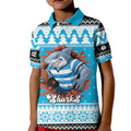 Claus Shark Strikes Personalized Kid Polo Shirt Christmas Rugby League Spirit - Aussie Hoodie