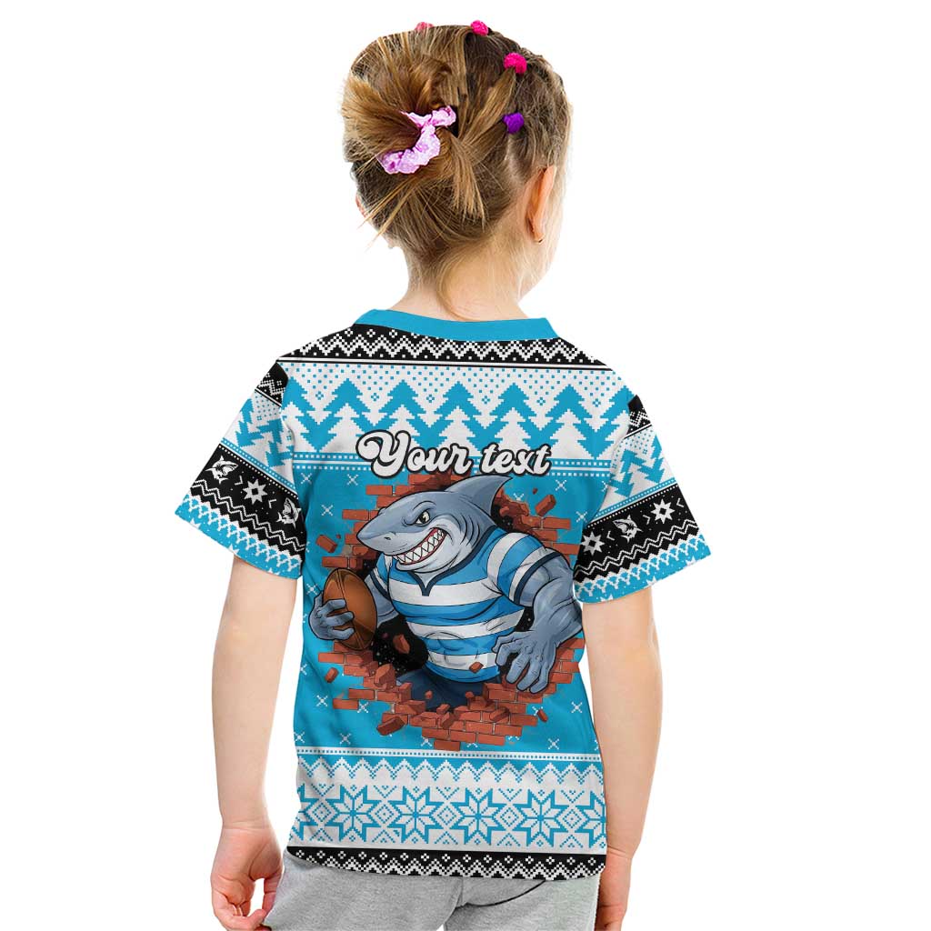 Claus Shark Strikes Personalized Kid T Shirt Christmas Rugby League Spirit - Aussie Hoodie