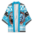 Claus Shark Strikes Personalized Kimono Christmas Rugby League Spirit - Aussie Hoodie