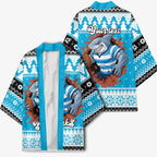 Claus Shark Strikes Personalized Kimono Christmas Rugby League Spirit - Aussie Hoodie