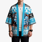 Claus Shark Strikes Personalized Kimono Christmas Rugby League Spirit - Aussie Hoodie
