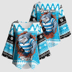 Claus Shark Strikes Personalized Kimono Sleeve Blouse Christmas Rugby League Spirit - Aussie Hoodie