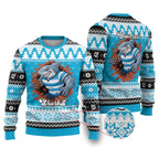 Claus Shark Strikes Personalized Ugly Christmas Sweater Christmas Rugby League Spirit - Aussie Hoodie