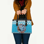 Claus Shark Strikes Personalized Leather Bag Christmas Rugby League Spirit - Aussie Hoodie