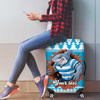 Claus Shark Strikes Personalized Luggage Cover Christmas Rugby League Spirit - Aussie Hoodie