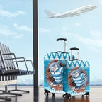 Claus Shark Strikes Personalized Luggage Cover Christmas Rugby League Spirit - Aussie Hoodie