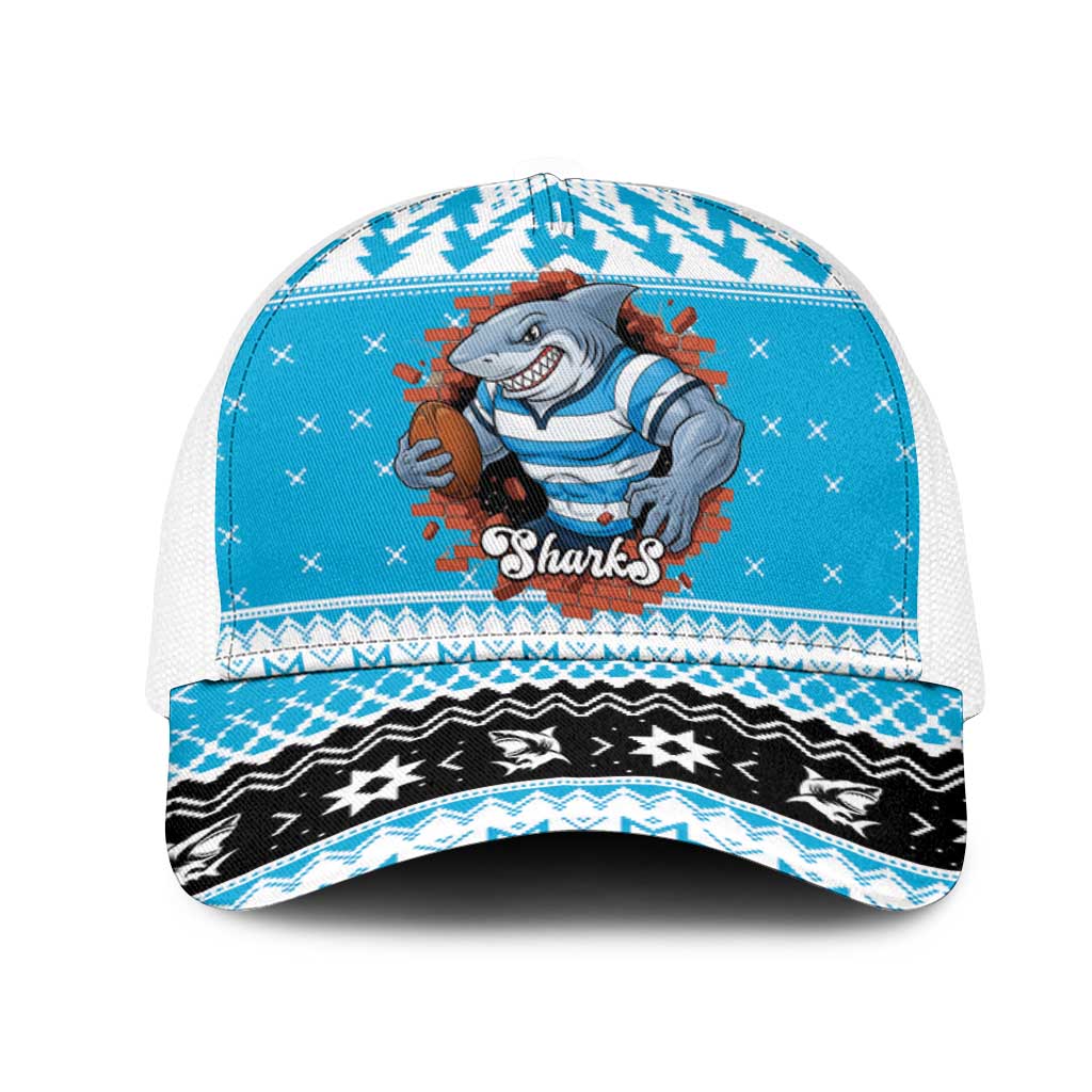 Claus Shark Strikes Mesh Trucker Cap Christmas Rugby League Spirit - Aussie Hoodie