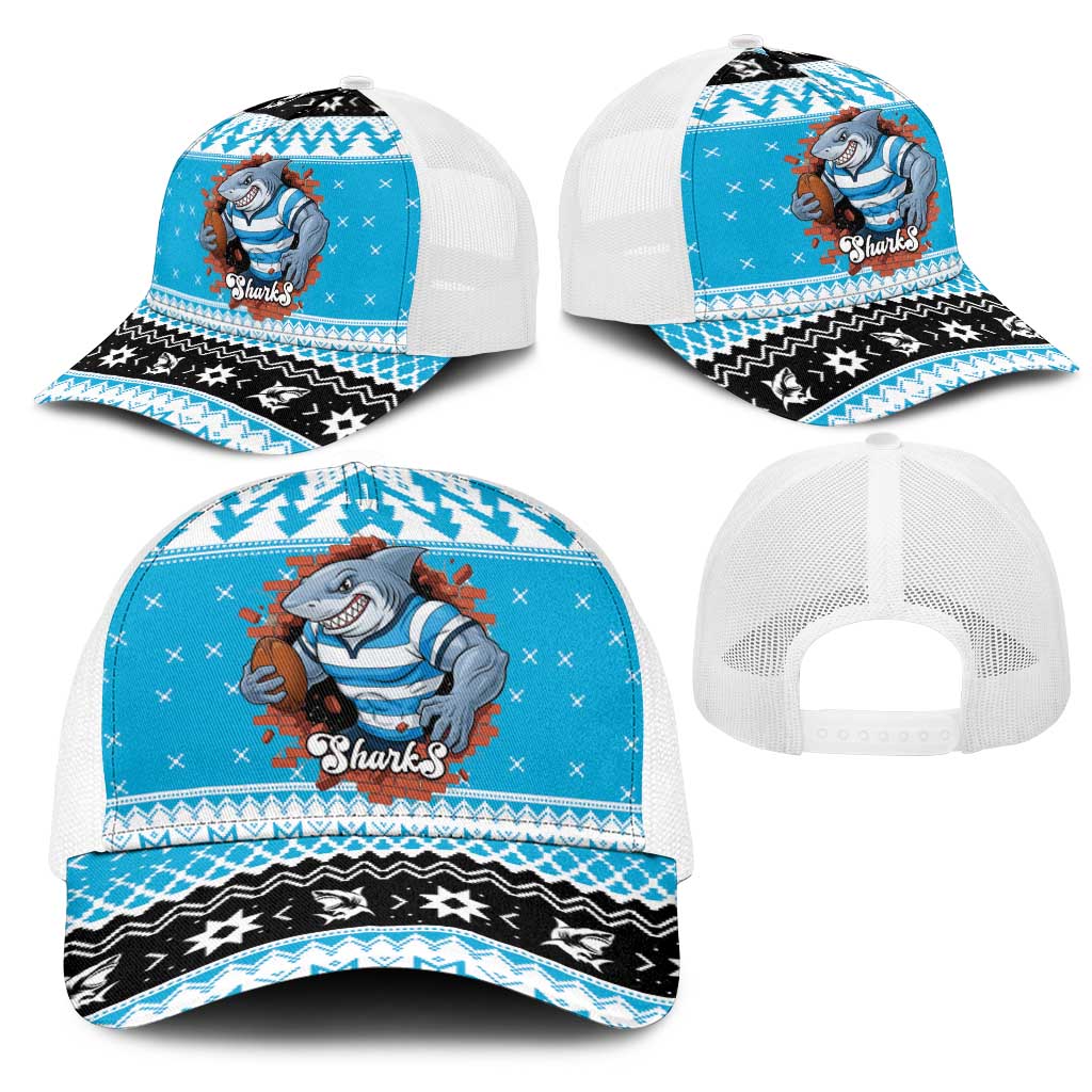 Claus Shark Strikes Mesh Trucker Cap Christmas Rugby League Spirit - Aussie Hoodie