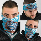 Claus Shark Strikes Personalized Neck Gaiter Christmas Rugby League Spirit - Aussie Hoodie