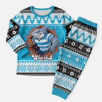 Claus Shark Strikes Personalized Christmas Pajama Set Christmas Rugby League Spirit - Aussie Hoodie