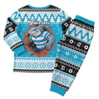 Claus Shark Strikes Personalized Christmas Pajama Set Christmas Rugby League Spirit - Aussie Hoodie