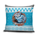 Claus Shark Strikes Personalized Pillow Cover Christmas Rugby League Spirit - Aussie Hoodie