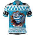Claus Shark Strikes Personalized Polo Shirt Christmas Rugby League Spirit - Aussie Hoodie