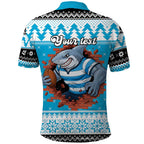 Claus Shark Strikes Personalized Polo Shirt Christmas Rugby League Spirit - Aussie Hoodie