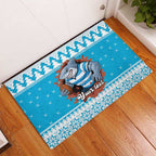 Claus Shark Strikes Personalized Rubber Doormat Christmas Rugby League Spirit - Aussie Hoodie