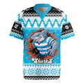 Claus Shark Strikes Personalized Rugby Jersey Christmas Rugby League Spirit - Aussie Hoodie
