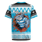 Claus Shark Strikes Personalized Rugby Jersey Christmas Rugby League Spirit - Aussie Hoodie