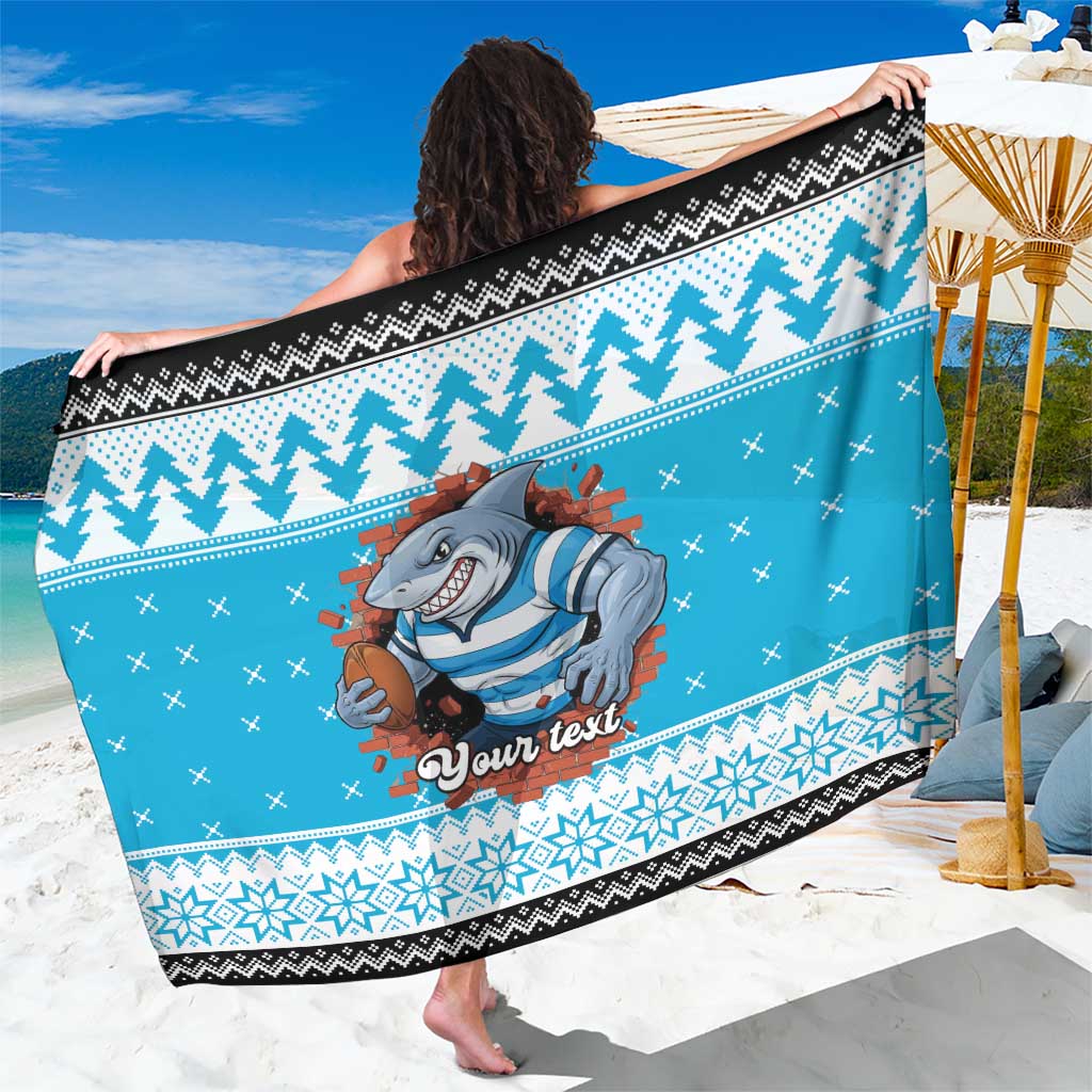 Claus Shark Strikes Personalized Sarong Christmas Rugby League Spirit - Aussie Hoodie