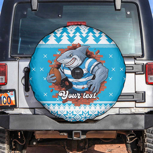 Claus Shark Strikes Personalized Spare Tire Cover Christmas Rugby League Spirit - Aussie Hoodie