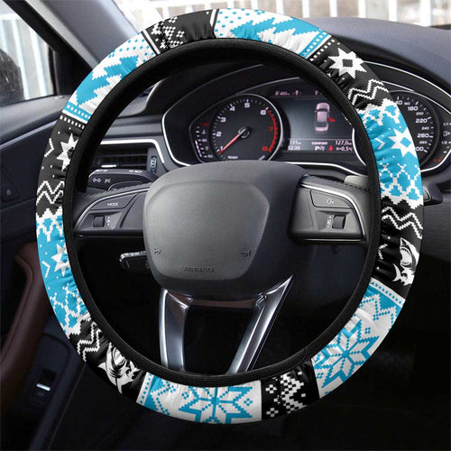 Claus Shark Strikes Steering Wheel Cover Christmas Rugby League Spirit - Aussie Hoodie