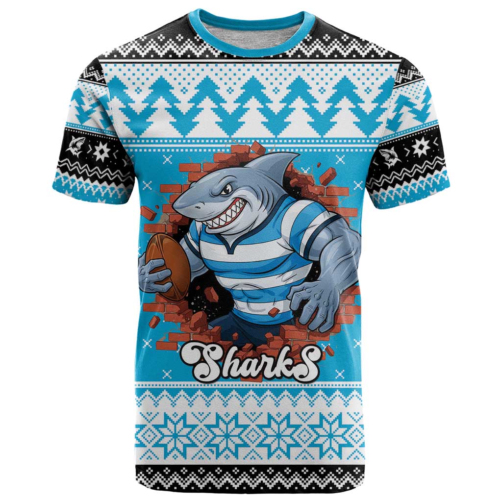 Claus Shark Strikes Personalized T Shirt Christmas Rugby League Spirit - Aussie Hoodie
