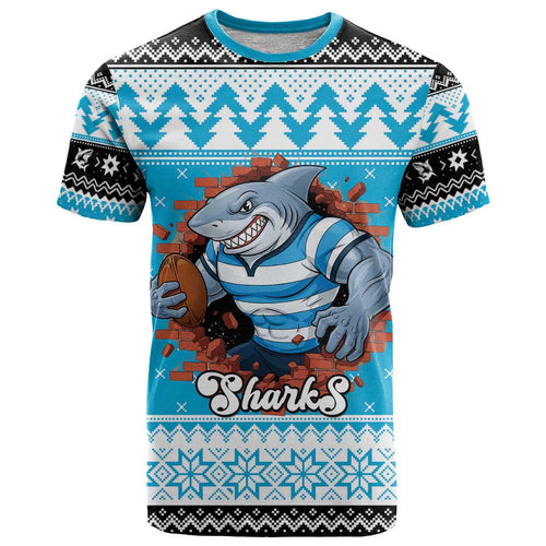 Claus Shark Strikes Personalized T Shirt Christmas Rugby League Spirit - Aussie Hoodie