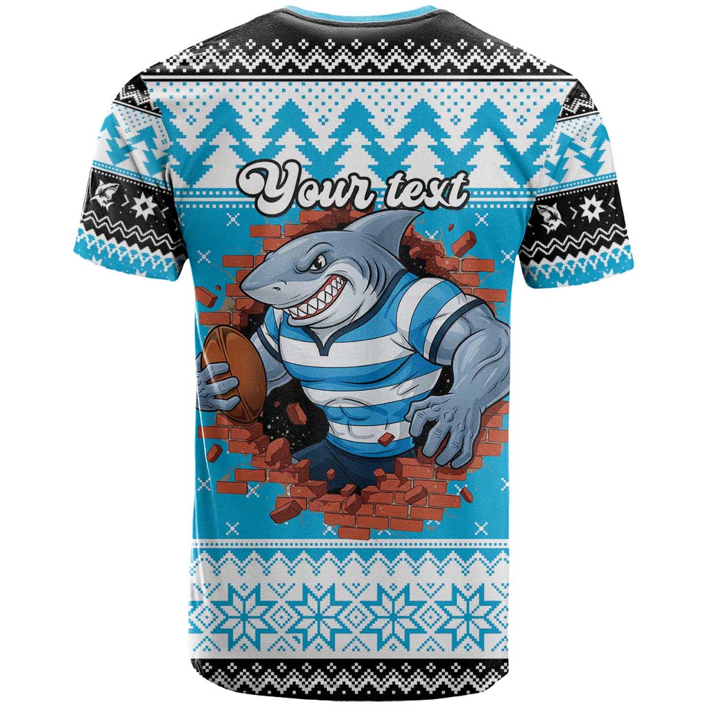 Claus Shark Strikes Personalized T Shirt Christmas Rugby League Spirit - Aussie Hoodie