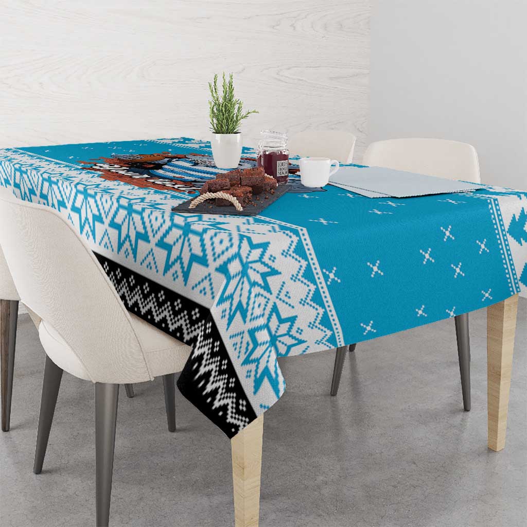 Claus Shark Strikes Personalized Tablecloth Christmas Rugby League Spirit - Aussie Hoodie
