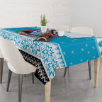 Claus Shark Strikes Personalized Tablecloth Christmas Rugby League Spirit - Aussie Hoodie