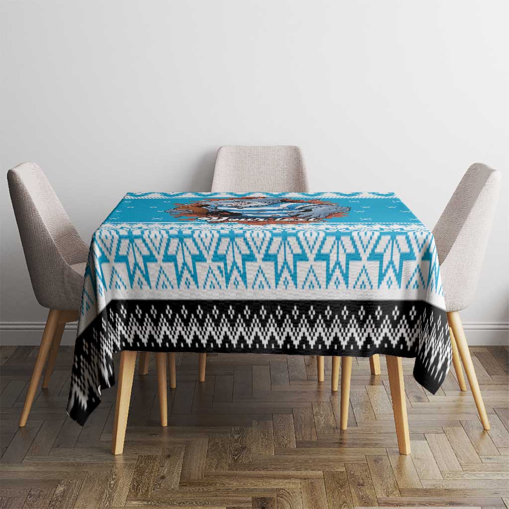 Claus Shark Strikes Personalized Tablecloth Christmas Rugby League Spirit - Aussie Hoodie