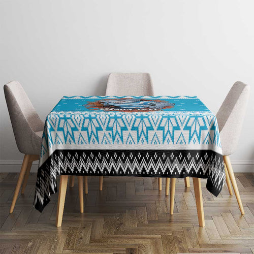 Claus Shark Strikes Personalized Tablecloth Christmas Rugby League Spirit - Aussie Hoodie