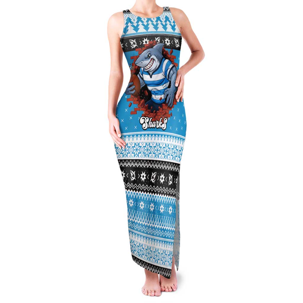 Claus Shark Strikes Personalized Tank Maxi Dress Christmas Rugby League Spirit - Aussie Hoodie