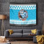 Claus Shark Strikes Personalized Tapestry Christmas Rugby League Spirit - Aussie Hoodie