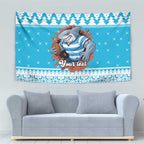 Claus Shark Strikes Personalized Tapestry Christmas Rugby League Spirit - Aussie Hoodie