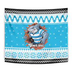 Claus Shark Strikes Personalized Tapestry Christmas Rugby League Spirit - Aussie Hoodie