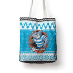 Claus Shark Strikes Personalized Tote Bag Christmas Rugby League Spirit - Aussie Hoodie