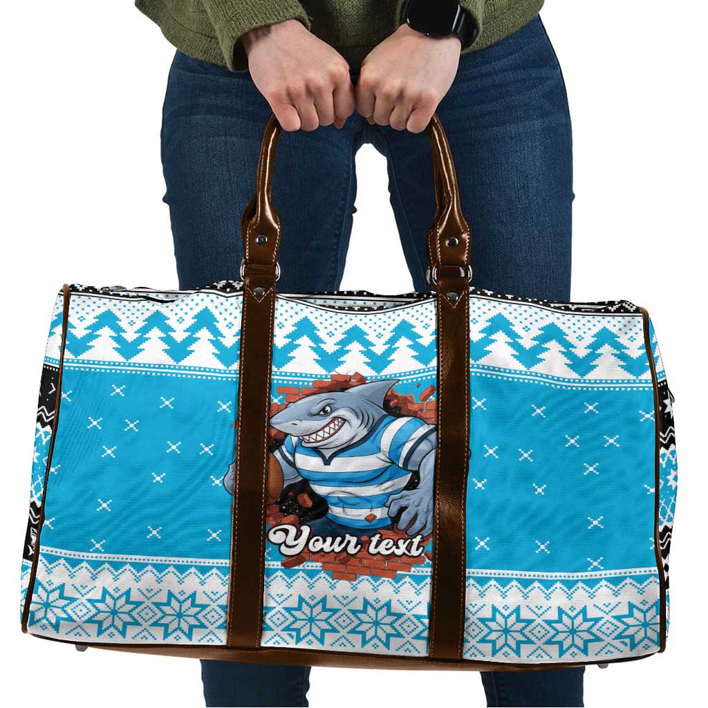 Claus Shark Strikes Personalized Travel Bag Christmas Rugby League Spirit - Aussie Hoodie