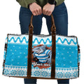Claus Shark Strikes Personalized Travel Bag Christmas Rugby League Spirit - Aussie Hoodie