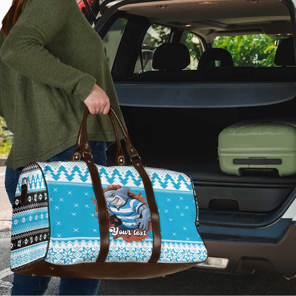 Claus Shark Strikes Personalized Travel Bag Christmas Rugby League Spirit - Aussie Hoodie
