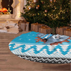Claus Shark Strikes Personalized Tree Skirt Christmas Rugby League Spirit - Aussie Hoodie