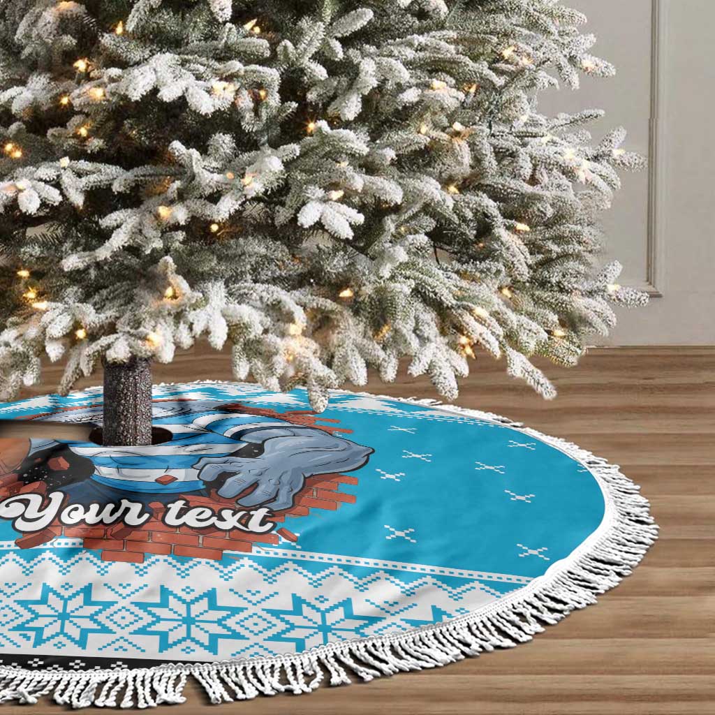 Claus Shark Strikes Personalized Tree Skirt Christmas Rugby League Spirit - Aussie Hoodie