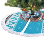 Claus Shark Strikes Personalized Tree Skirt Christmas Rugby League Spirit - Aussie Hoodie